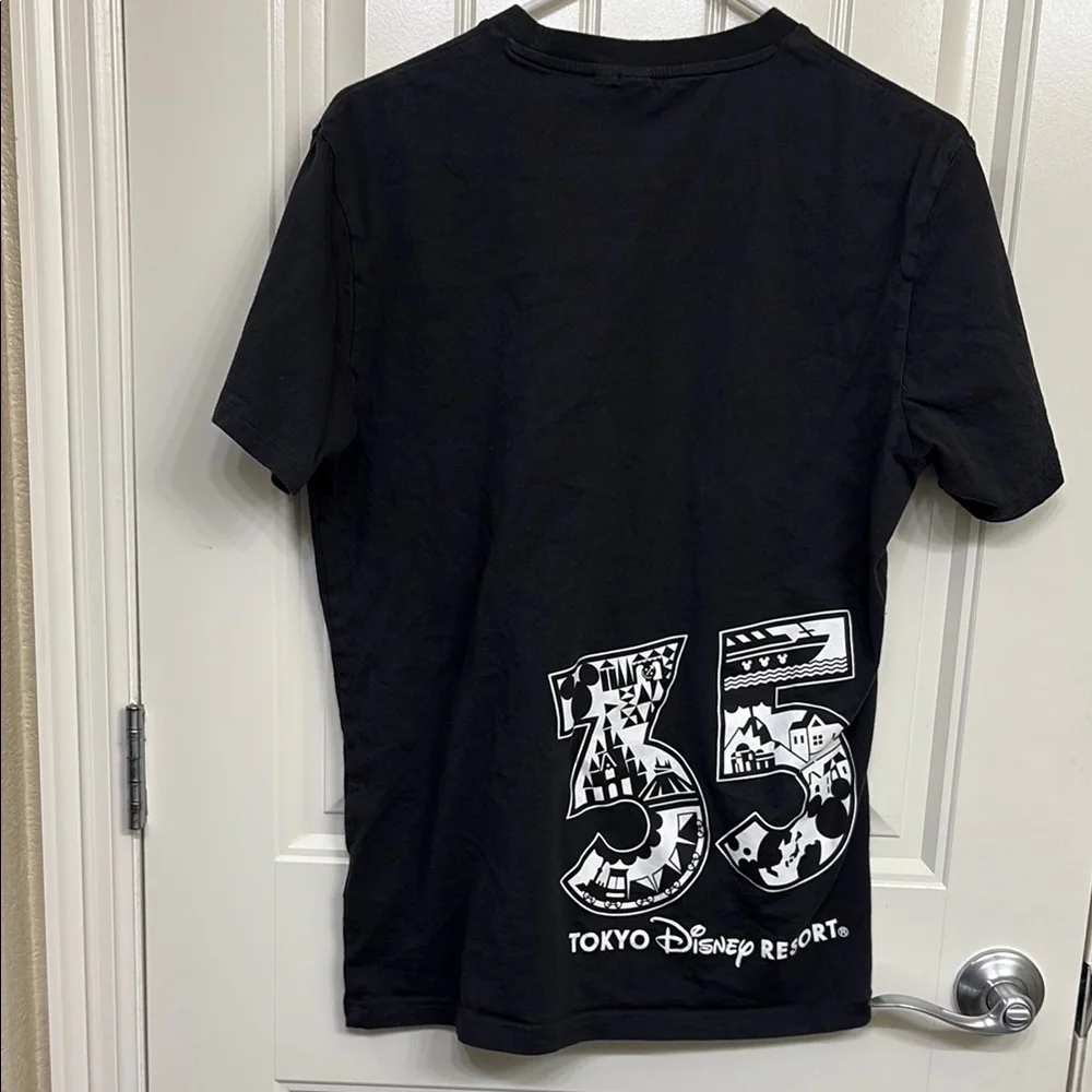 Adidas Tokyo Disney Resort 35th‎ anniversary Black Graphic T-Shirt
